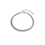 Ασημένιο βραχιόλι με αλυσίδα φίδι- Silver Serpentine