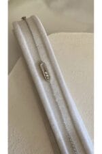 Ασημί ατσάλινο βραχιόλι με κινούμενα ζιργκόν - Moving Sparkle - Image 3