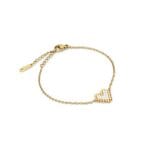 Ατσάλινο βραχιόλι καρδιά με χάντρες MIYUKI- Sweetheart Charm