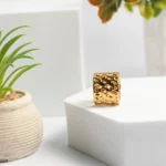 Επίχρυσο δαχτυλίδι διάτρητο- Perforated Gold Ring