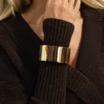 Βραχιόλι Ρητίνης καφέ/χρυσό- Amber Maze Bracelet